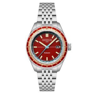 NWT Authentic Cadola Ahrens Automatic Red Dial Men's Watch